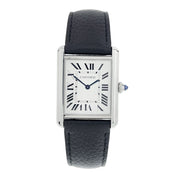 Cartier Tank Stainless Steel Silver Color Dial 25mm Quartz Men’s Watch WSTA0041