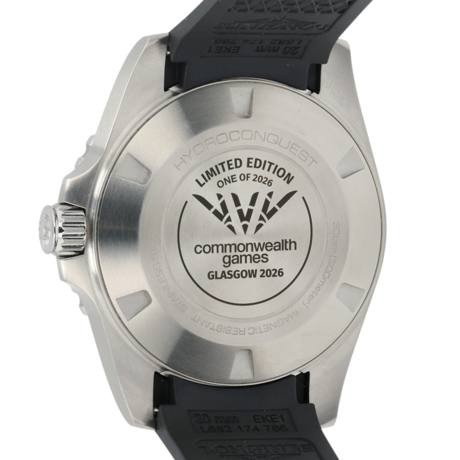 Longines Hydroconquest Commonwealth Games Blue Dial Steel 39mm Mens L3.779.4