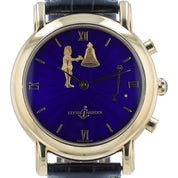 Ulysse Nardin San Hourstriker 18k Yellow Gold Blue Dial 40mm Automatic 751-22