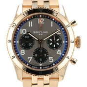 Breitling Classic Chronograph Gray Dial 18k Rose Gold 42mm Automatic Mens R23380