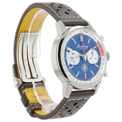Breitling Top Time Stainless Steel Blue Dial 41mm Automatic Mens Watch AB0176