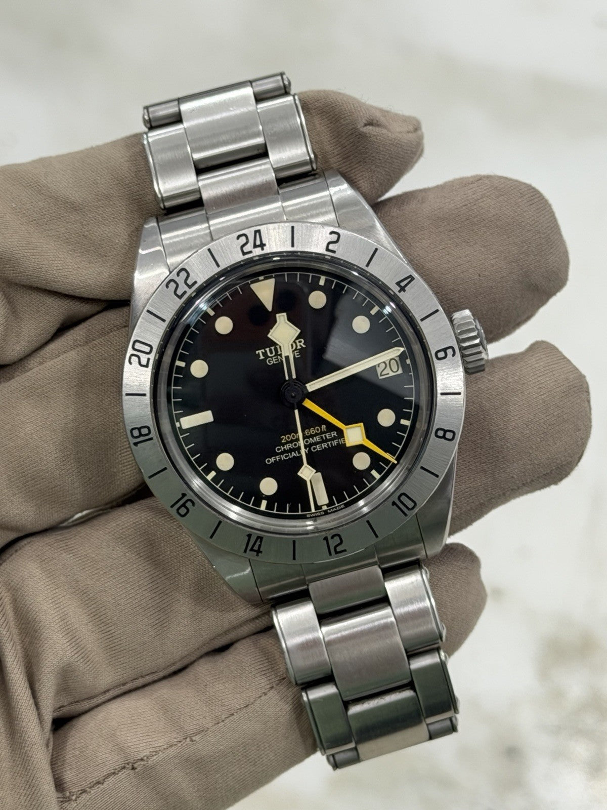 2022 Tudor Black Bay Pro Stainless Steel GMT Men's Black Dial Watch 79470