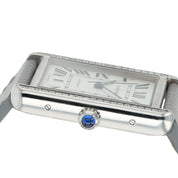Cartier Tank Solo XL Stainless Steel Silver Dial 31x41mm Automatic Mens W5200027