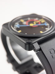 Bell & Ross X Alain Silberstein Ceramic Black Dial 42mm Automatic Mens BR03-92
