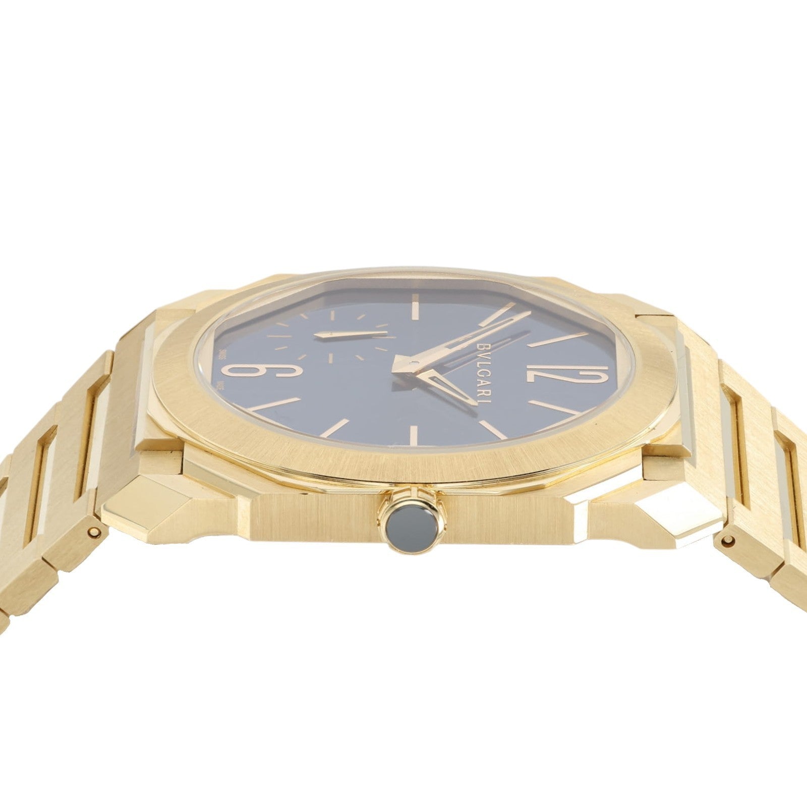 Bulgari Octo Finissimo Blue Dial 18k Yellow Gold 40mm Automatic Mens 103812
