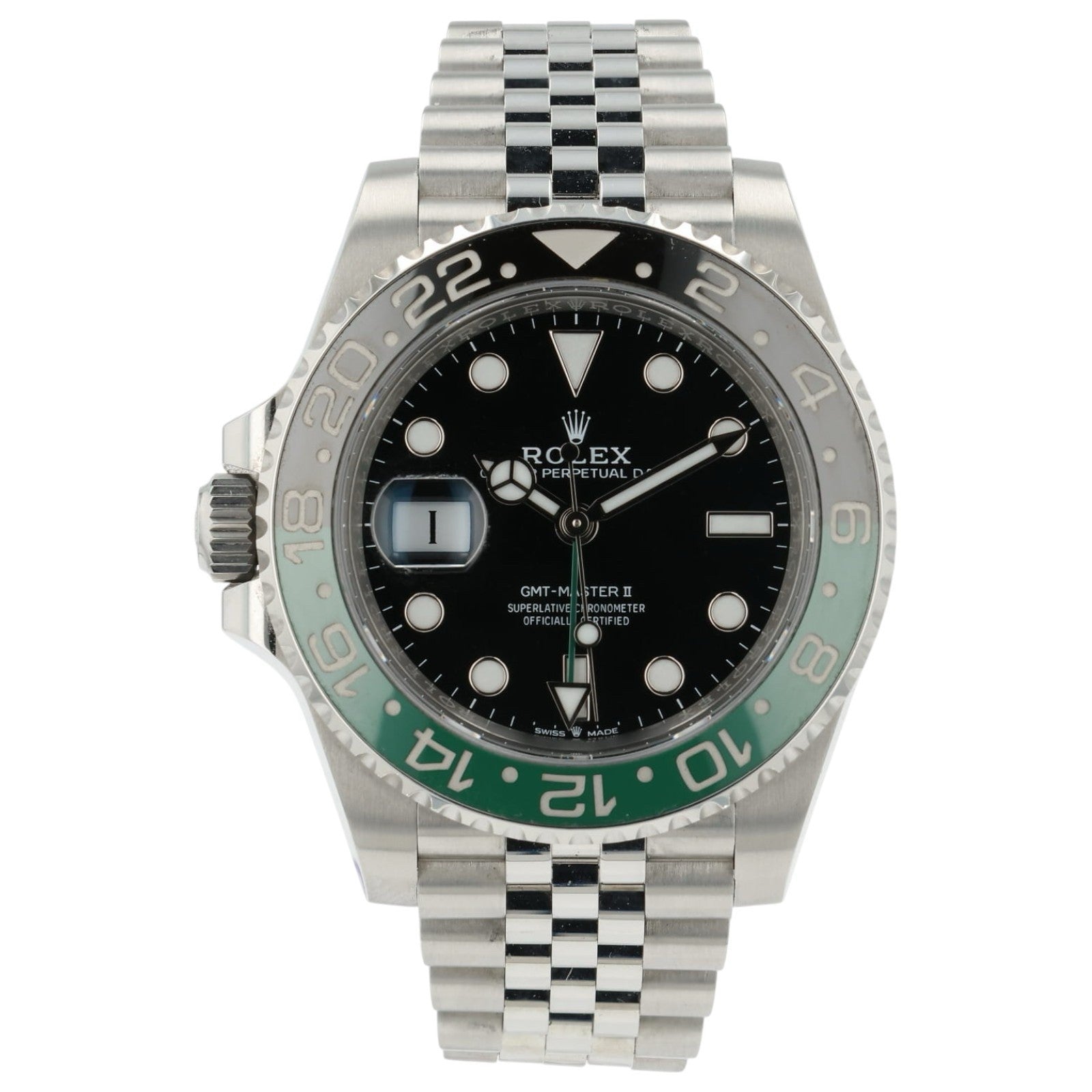 Rolex Sprite GMT Black Dial Stainless Steel 40mm Automatic Mens Watch 125720VTNR