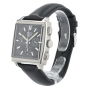 Tag Heuer Monaco Black Dial Stainless Steel 38mm Automatic Mens Watch CS2111