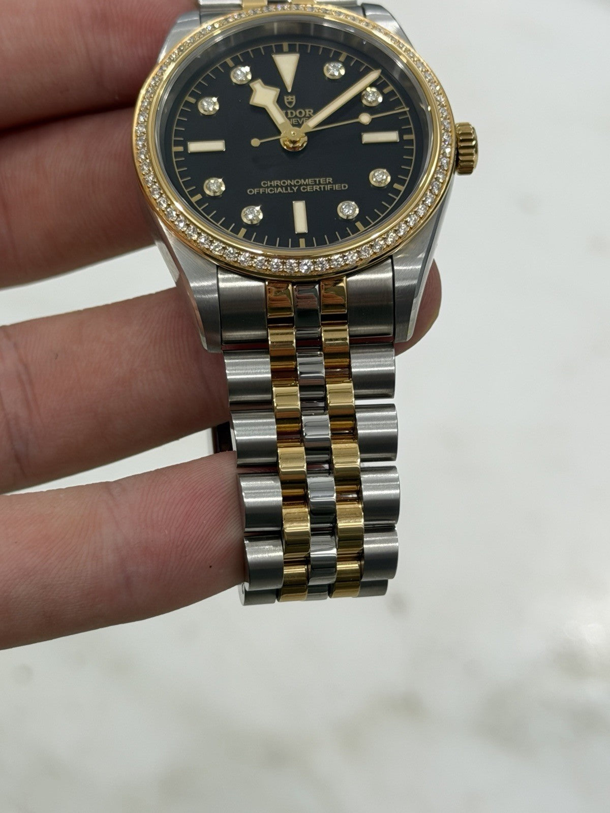 2023 Tudor Black Bay 36 Automatic 36mm Black Dial Factory Diamonds Box & Papers