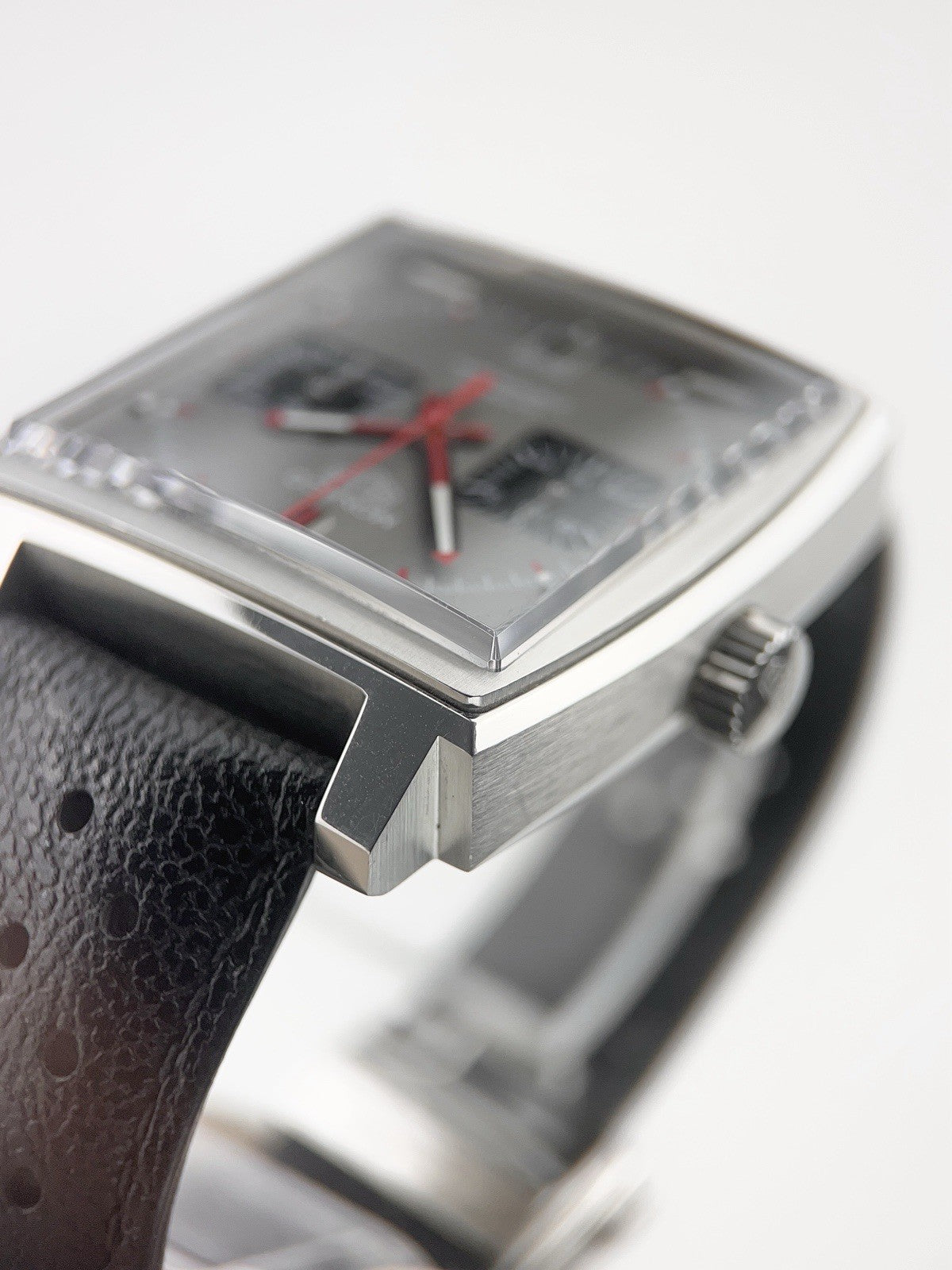 Tag Heuer Monaco Stainless Steel Grey Dial 39mm Automatic Mens Watch CAW211B