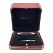 Cartier Love Bracelet Solid 18K White Gold Size 20cm Authentic W/ Box & Receipt