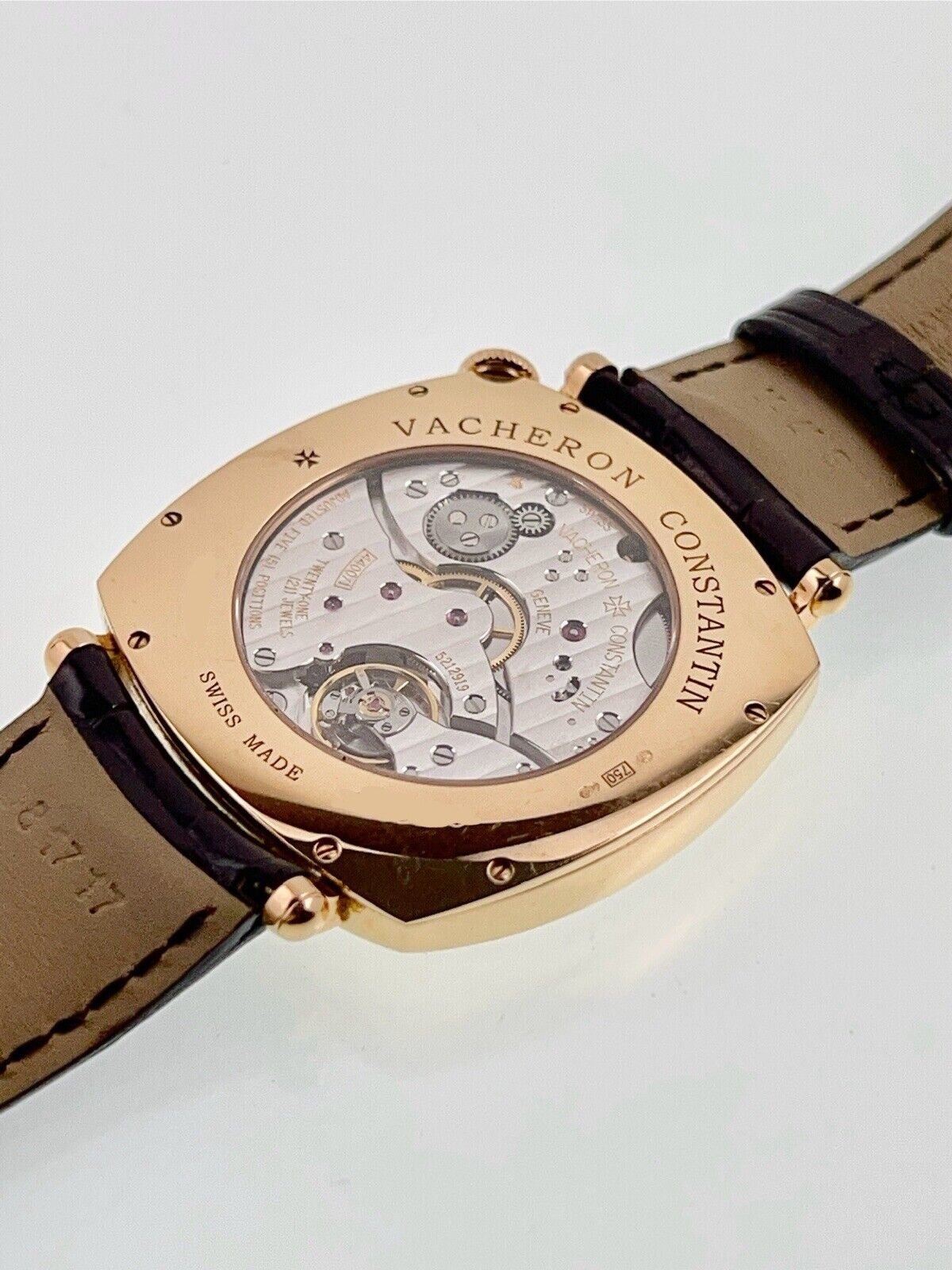Vacheron Constantin Historiques 18k Rose Gold White Dial 40mm Manual Mens 82035