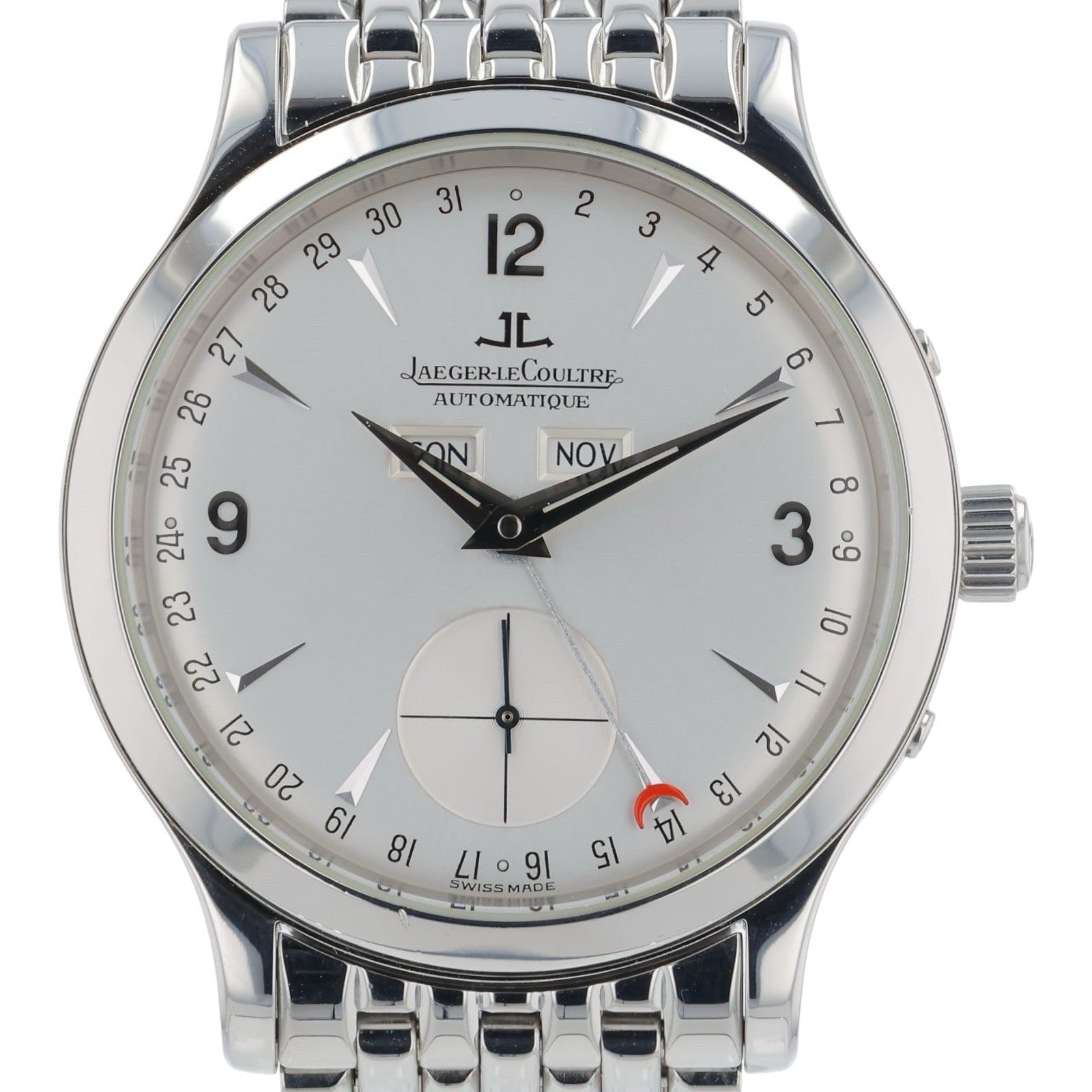 Jaeger -LeCoultre Master Control Steel Silver Dial 37mm Automatic Mens 140.8.87