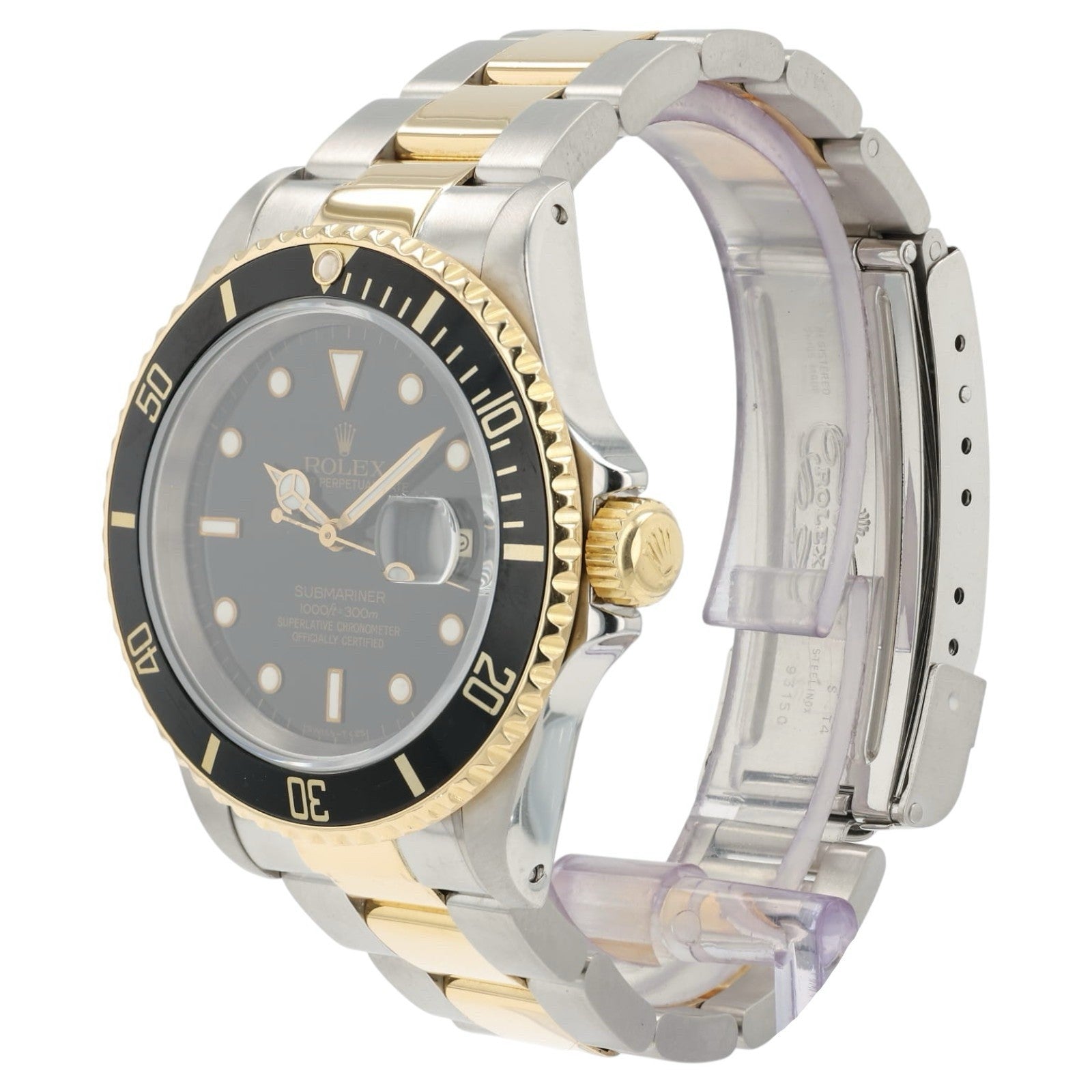 Rolex Submariner Black Dial 18k Yellow Gold & Steel 40mm Automatic Men’s 16613