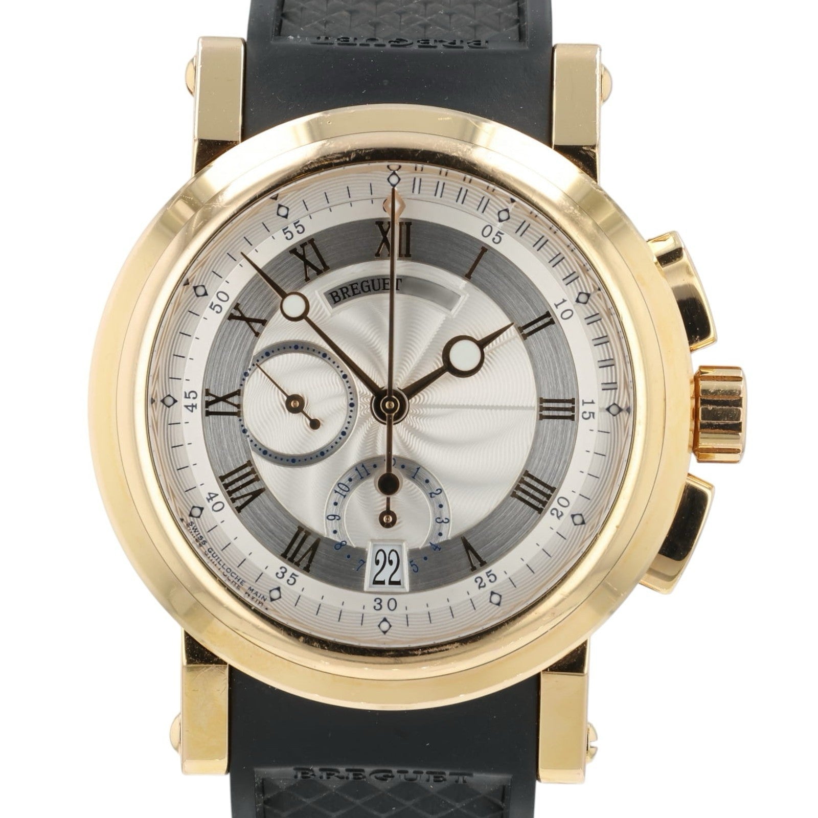 Breguet Marine Silver Dial 18k Rose Gold 42mm Automatic Men’s Watch 5827BR