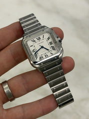 2025 Cartier Santos Automatic Stainless White Dial Midsize Watch 35mm WSSA0029