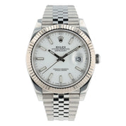 Rolex Datejust Stainless Steel White Dial 41mm Automatic Men’s Watch 126334