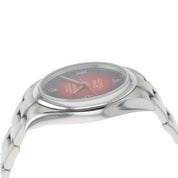 Rolex Oyster Perpetual Red Dial Stainless Steel 39mm Automatic Mens Watch 114300