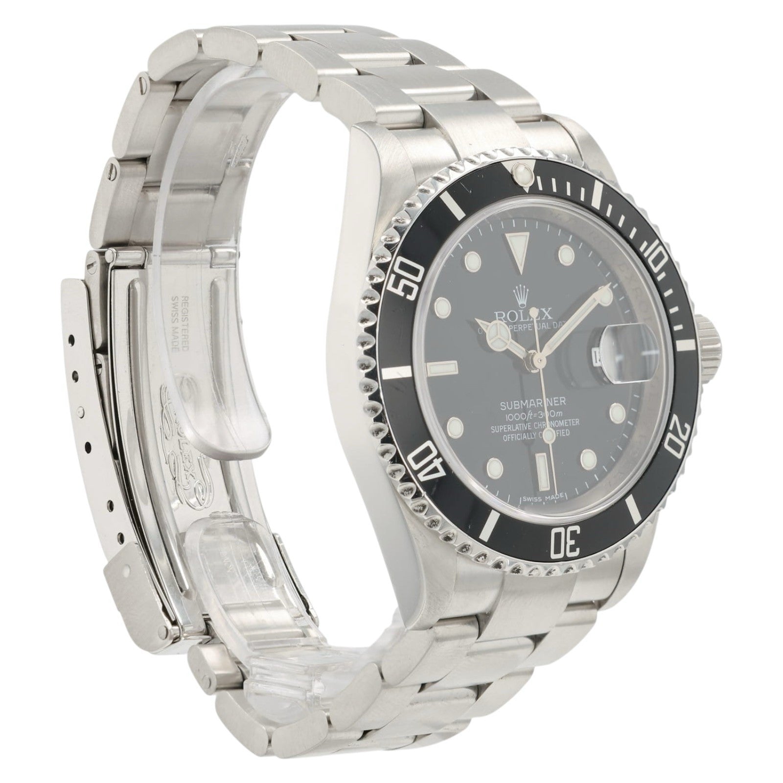2007 Rolex Submariner Black Dial Stainless Steel 40mm Auto Men’s Watch 16610