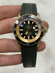 NEW 2026 Breitling Superocean Bronze Auto Black Green Watch N17375201L1S1
