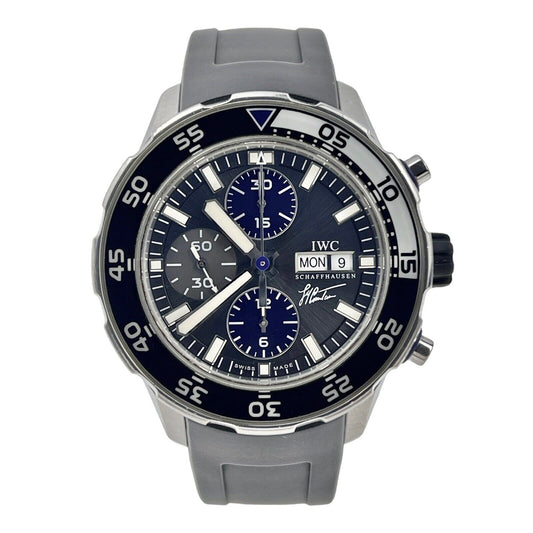 IWC IW376706 Aquatimer Chronograph Men's Steel Automatic Watch Coustean Tribute