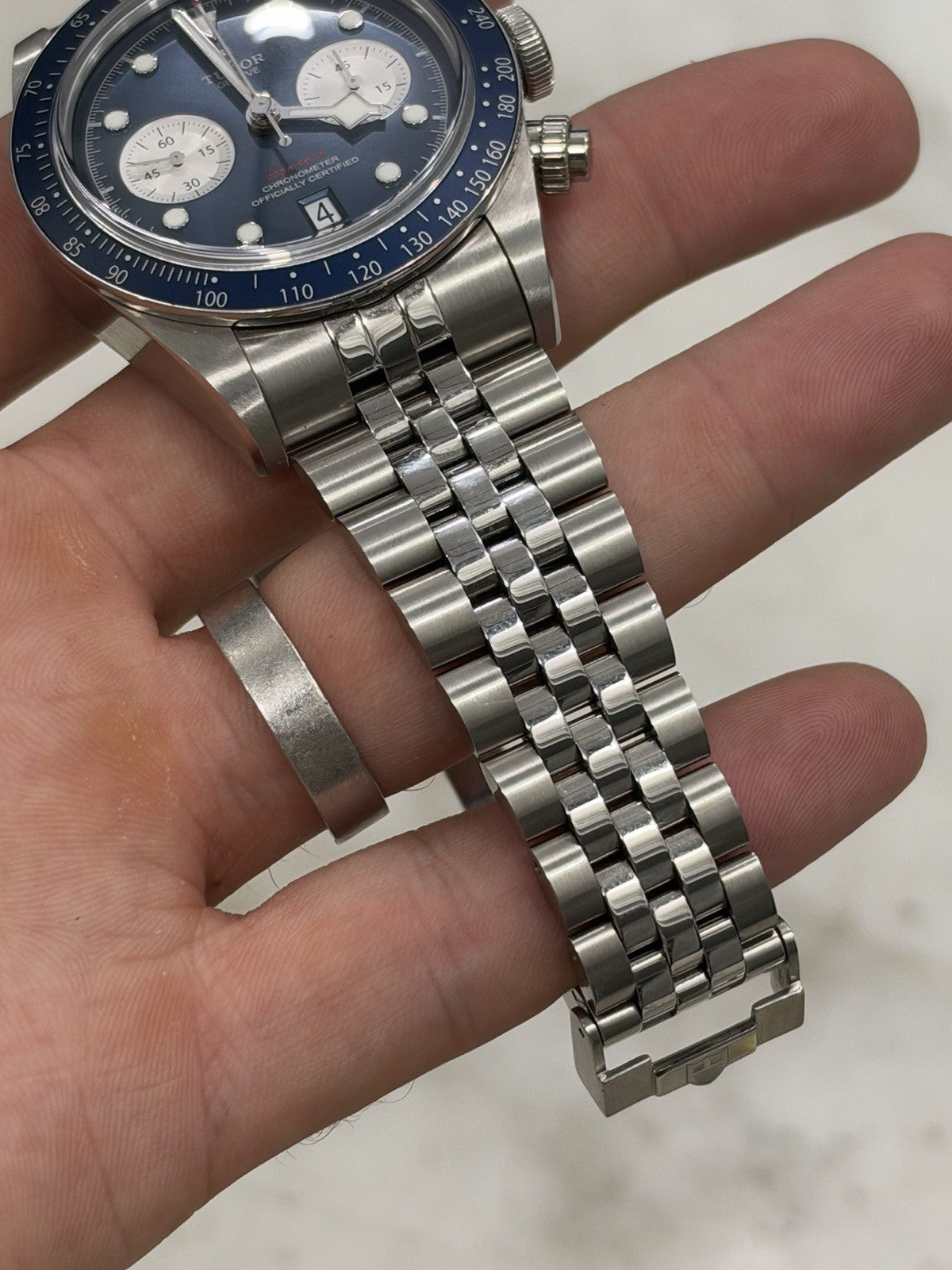 2/2025 Tudor Black Bay Stainless Steel Blue Dial 41mm Auto Mens Watch 79360B
