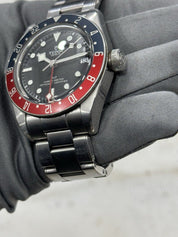 2021 Tudor Black Bay GMT Pepsi Black Dial Stainless Steel Men's Watch 79830RB