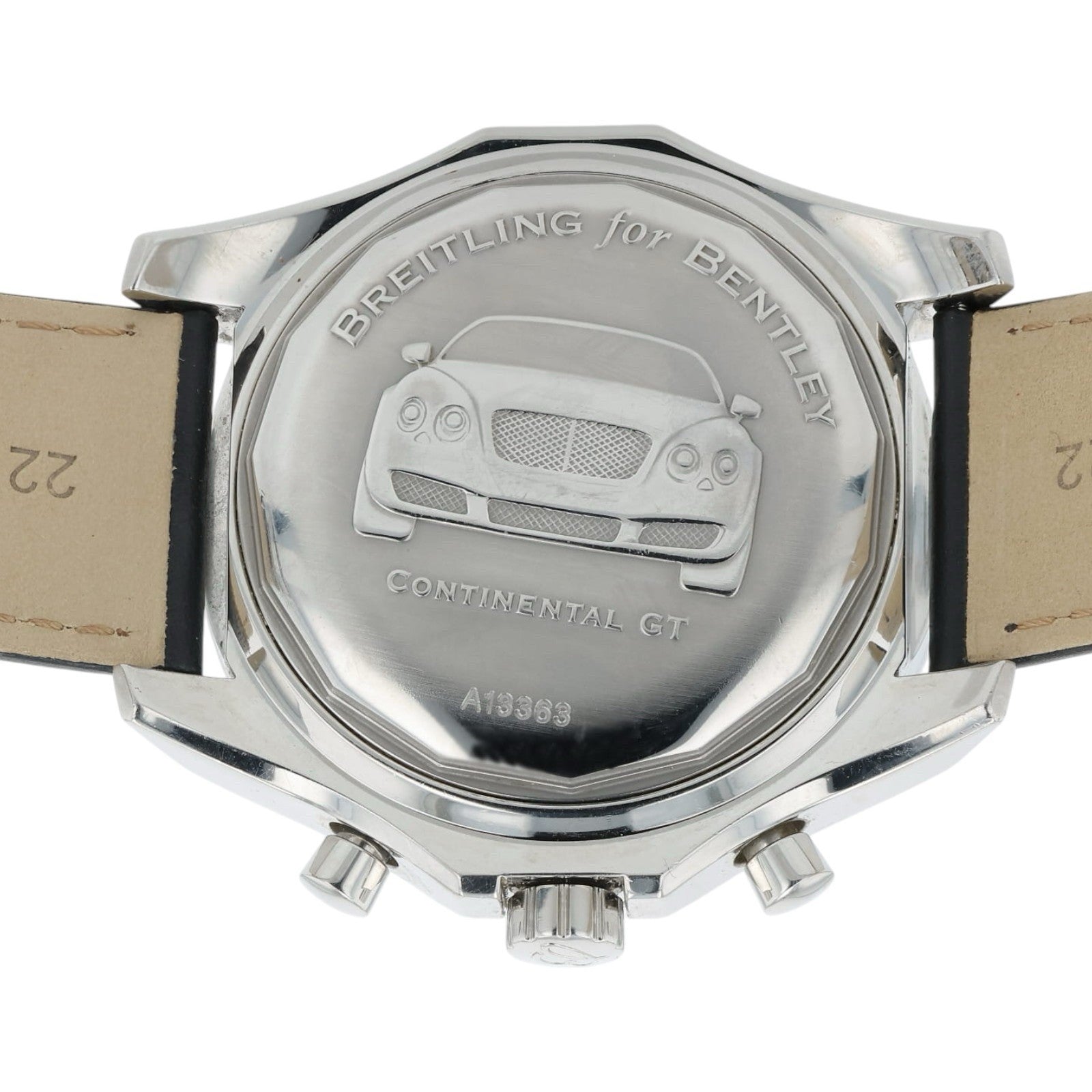 Breitling Bentley GT Black Dial Stainless Steel 44mm Automatic Mens Watch A13363