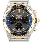 Breitling Chronomat Gray Dial 18k Rose Gold & Steel 42mm Automatic Men’s UB0134