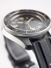 Seiko Stainless Steel Black Dial 44mm Automatic Movement Mens Watch 6159-7000