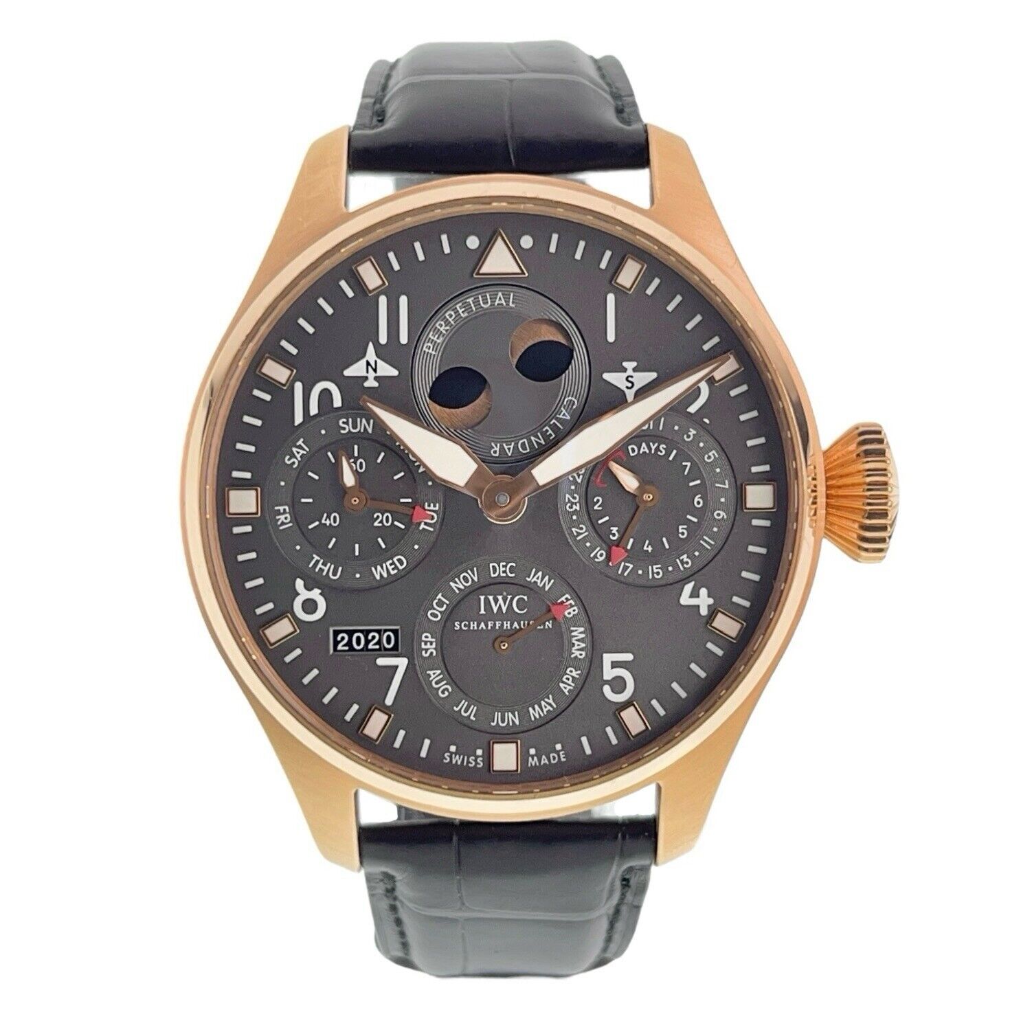 IWC Big Pilot Perpetual Calendar 18k Rose Gold 46mm Automatic Men’s IW502638