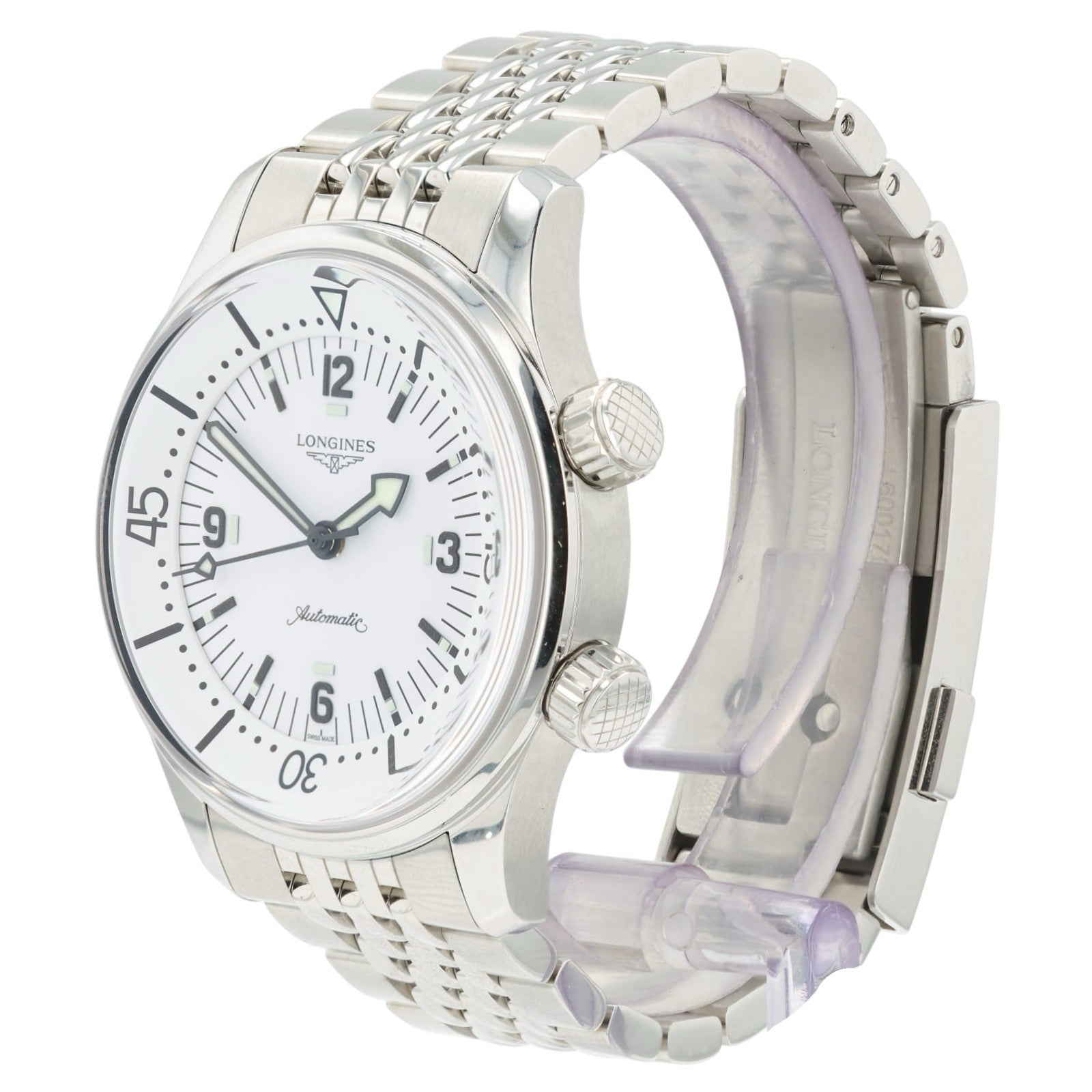 Longines Legend Driver White Dial Stainless Steel 39mm Automatic Men’s L3.764.4
