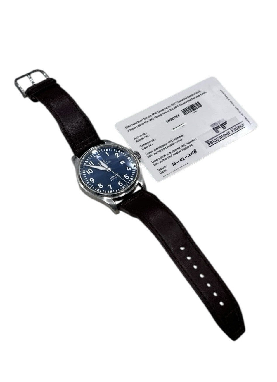 IWC Pilot Mark Stainless Steel Blue Dial 40mm Automatic Men’s Watch IW327004