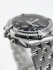 Breitling Blackbird Stainless Steel Black Dial 39mm Automatic Mens Watch A13350