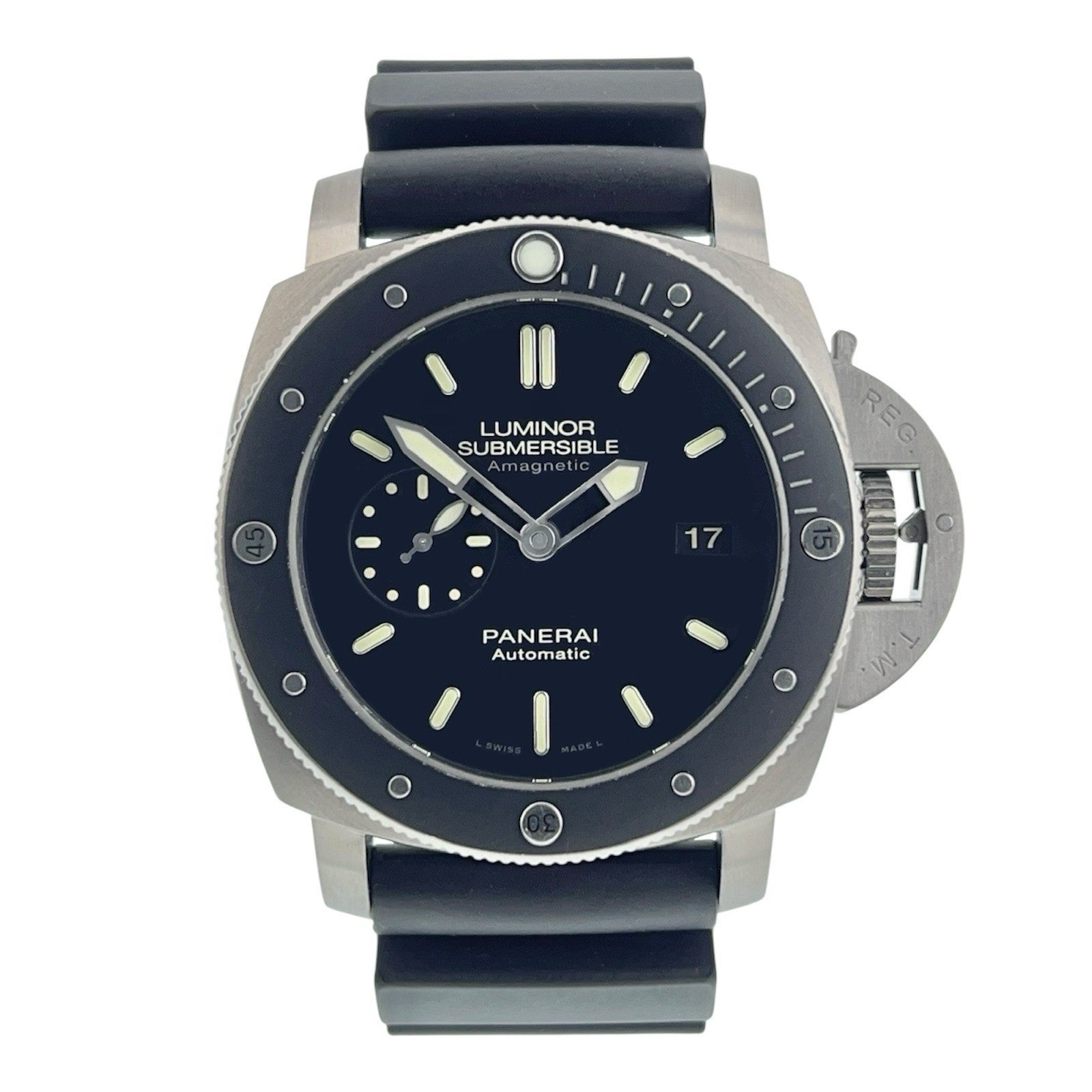 Panerai Luminor Submersible Titanium Black Dial 47mm Automatic Mens PAM00389