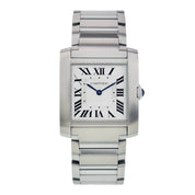 Cartier Tank Française Stainless Steel 25mm Quartz Women's Watch WSTA0074