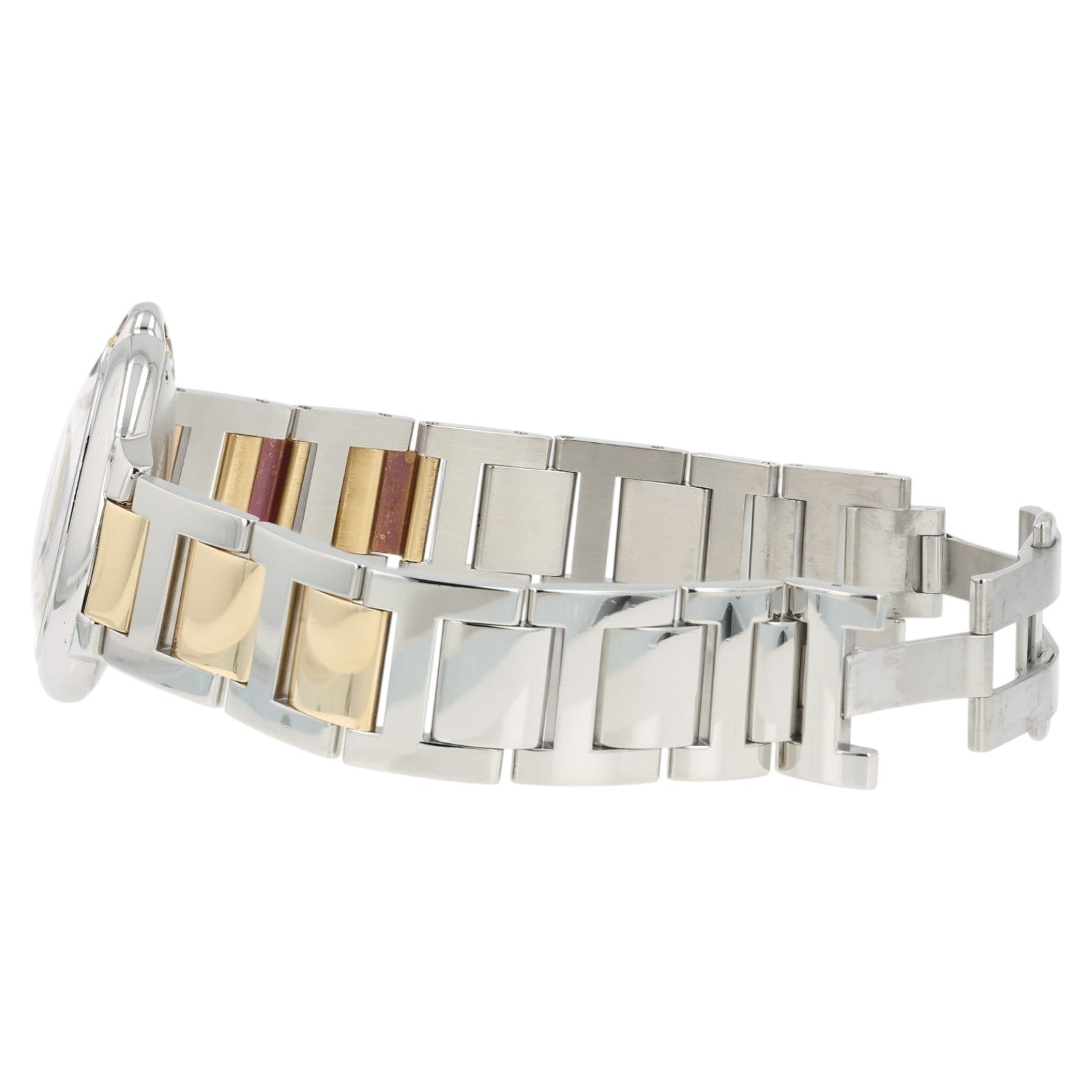 Cartier Ballon Blue Silver Dial 18k Yellow Gold & Steel 42mm Automatic W69009Z3