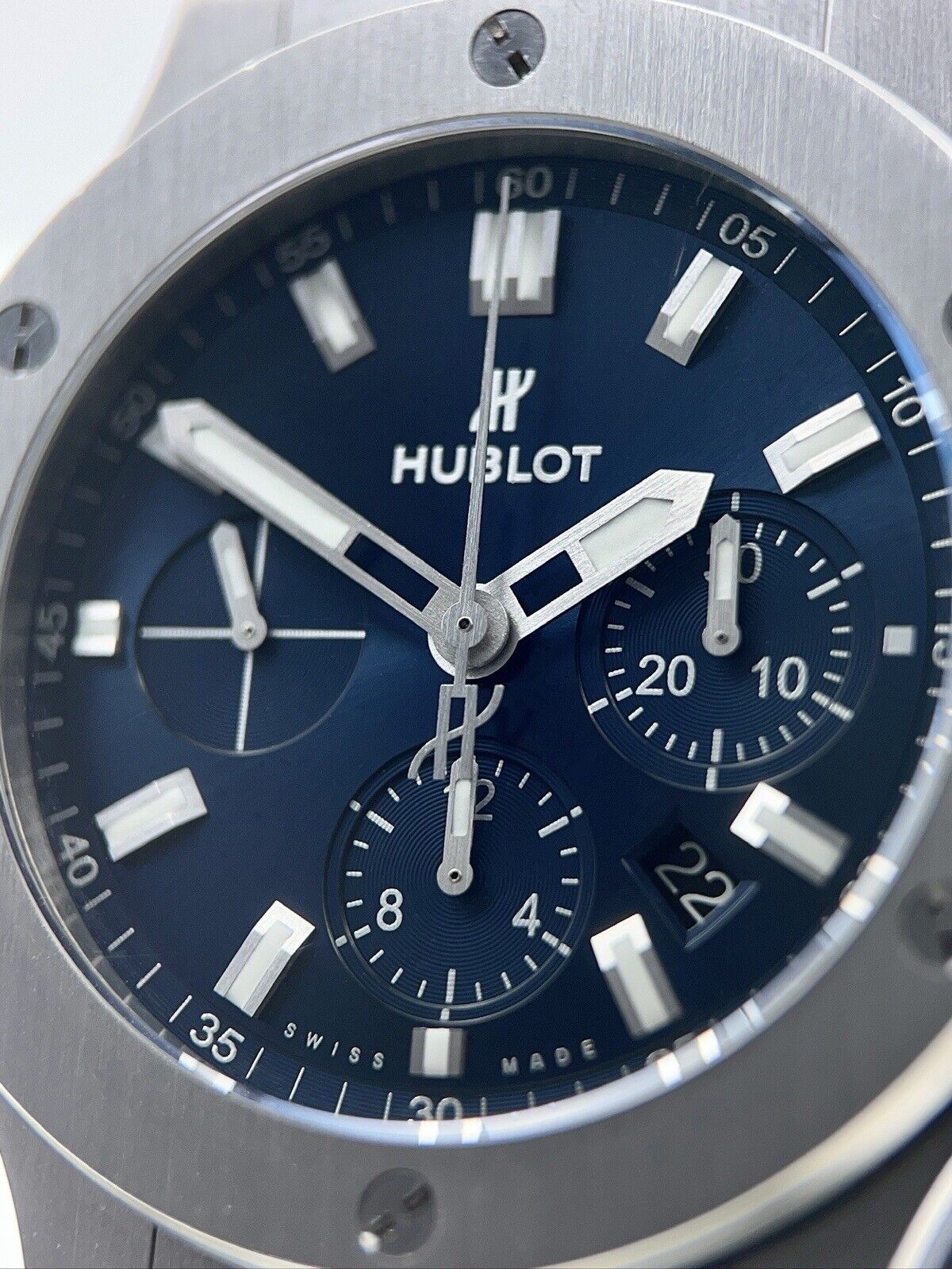 Hublot Big Bang Chronograph Steel Blue 44mm Automatic Men’s Watch - Box/Papers