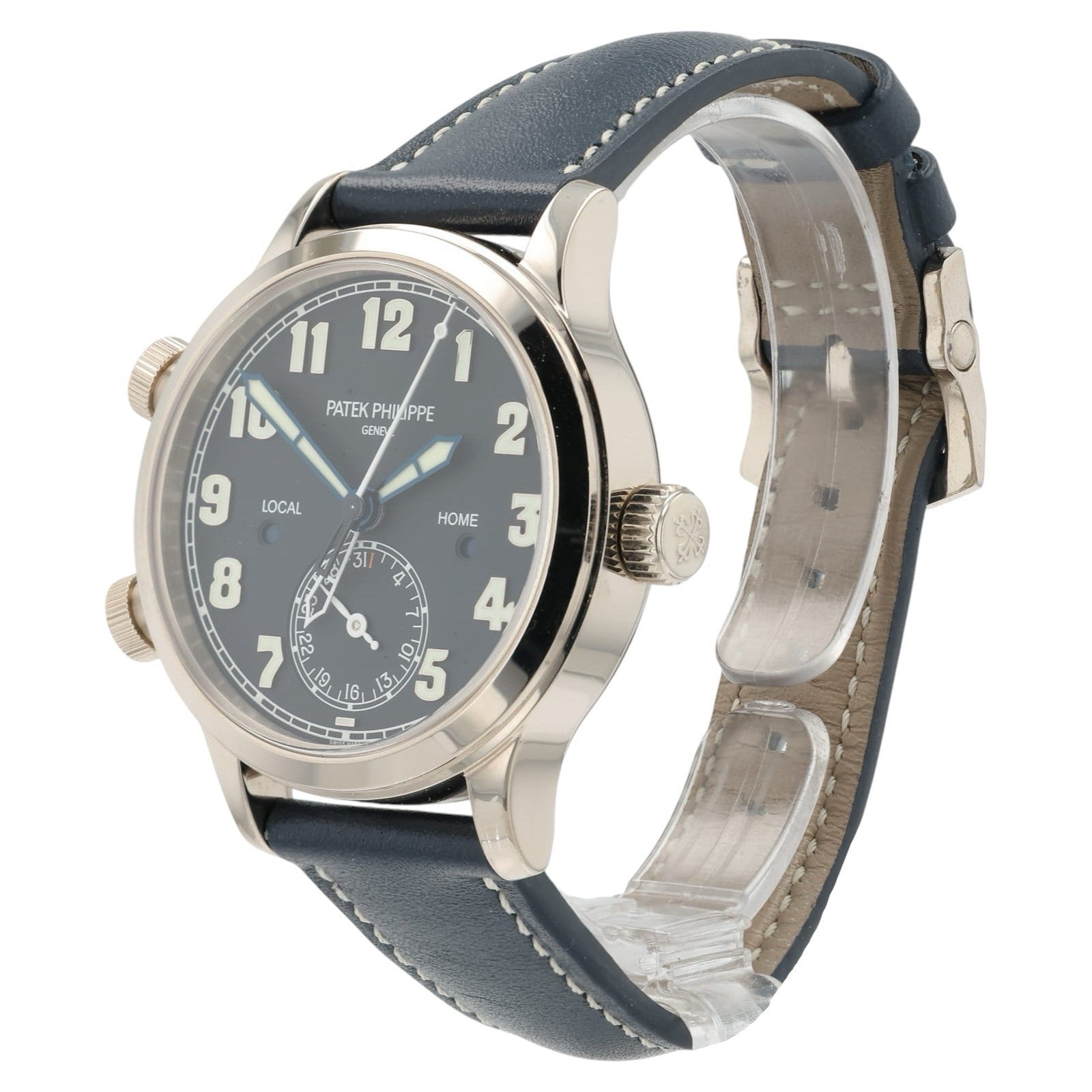 Patek Philippe Calatrava Blue Dial 18k White Gold 37.5mm Auto Watch 7234G-001