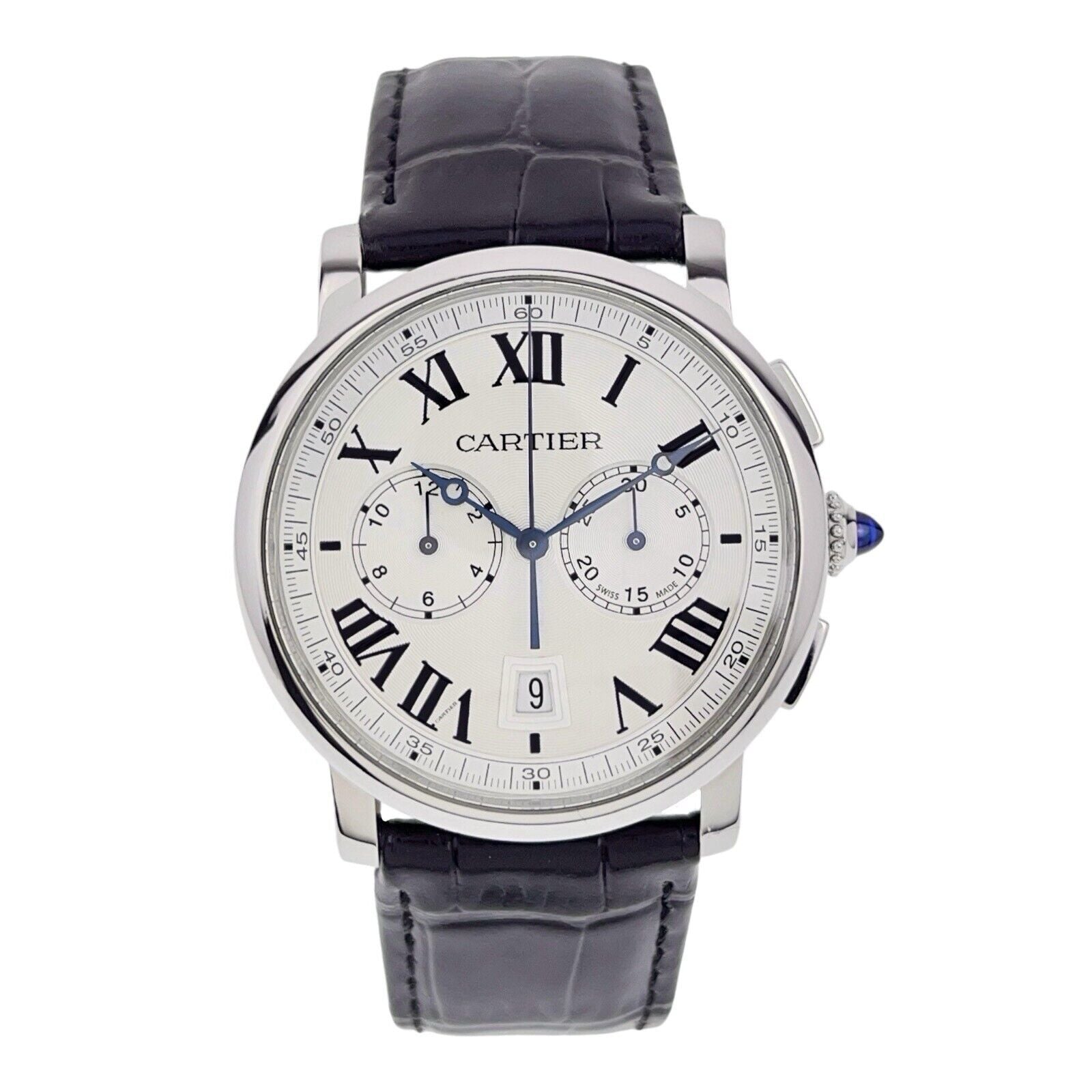 Cartier Rotonde De Cartier Steel Silver Color Dial 40mm Automatic Men’s WSRO0002