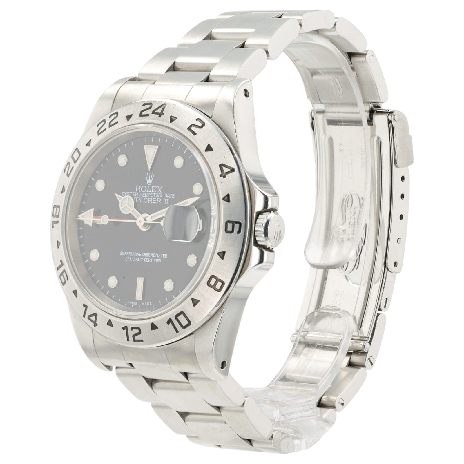 Rolex Explorer II Black Dial Steel 40mm Automatic Men's Watch 16570 - Box/Paper