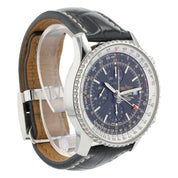 Breitling Navitimer GMT Black Dial Steel 46mm Automatic Men’s Watch A24322