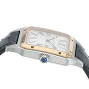Cartier Santos Dumont Silver Dial Steel and Gold 31mm Quartz Mens Watch W2SA0011