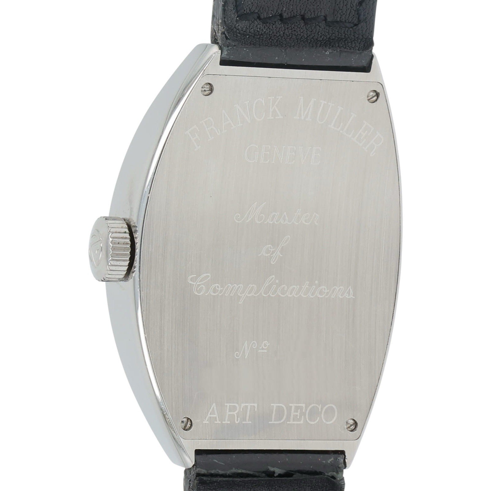 Franck Muller Artdeco Steel Black Dial 36mm Automatic Men's Watch 11000HSC