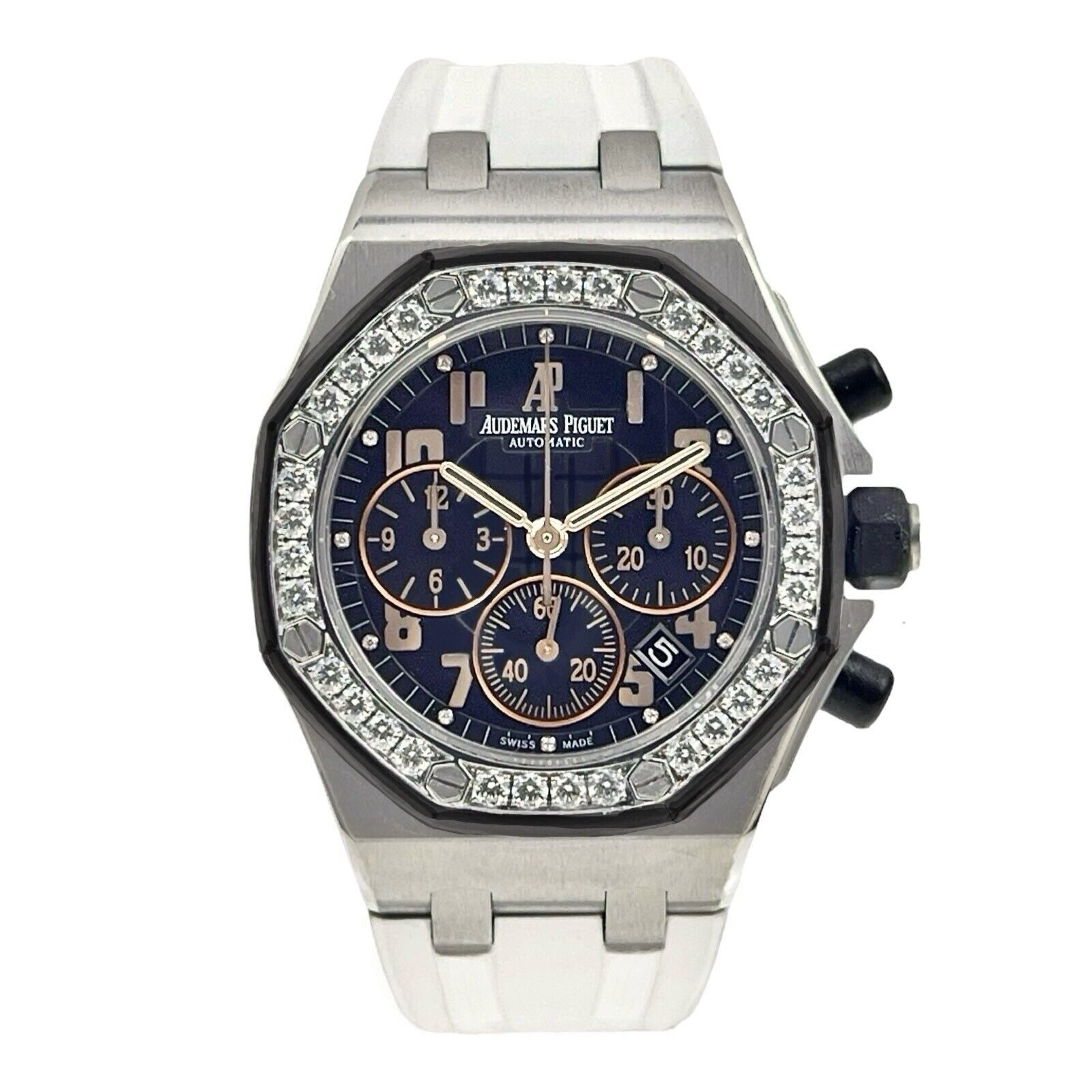 Audemars Piguet Royal Oak Offshore Women's Watch Factory Diamonds 26282SK