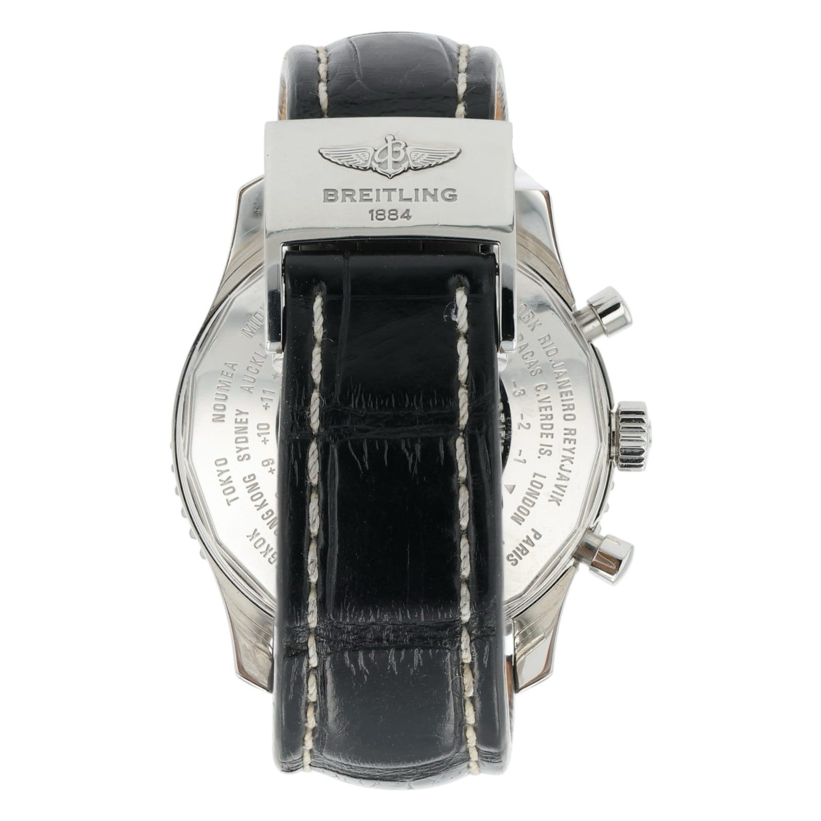 Breitling Navitimer GMT Black Dial Steel 46mm Automatic Men’s Watch A24322