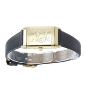 LeCoulte Reverso Black Dial 18k Yellow Gold 23mm Quartz Women’s Watch 260.1.08