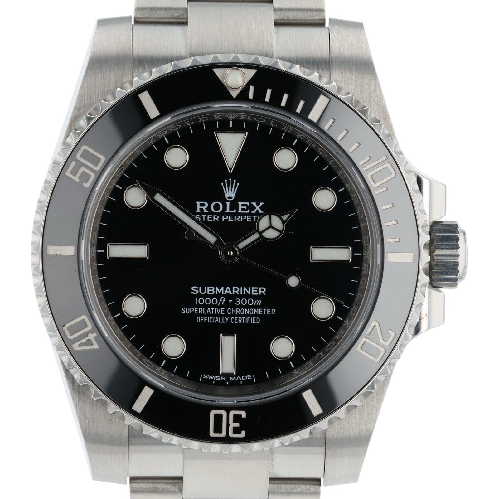 Rolex Submariner Stainless Steel Black Dial 40mm Automatic Movement Mens 114060