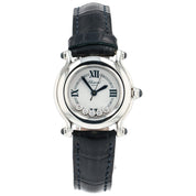 Chopard Happy Sport Silver Dial Factory Happy Diamonds Ladies Quartz Watch 8245