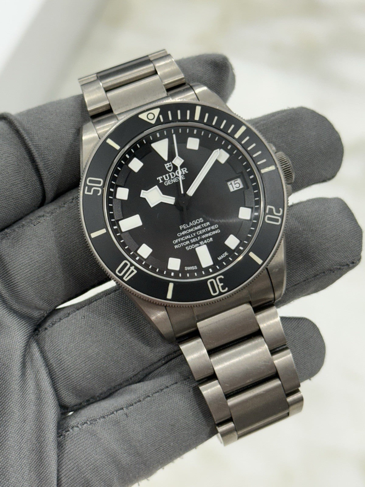Tudor Pelagos Date Black Dial Titanium Men's Watch 25600TN - Watch Only