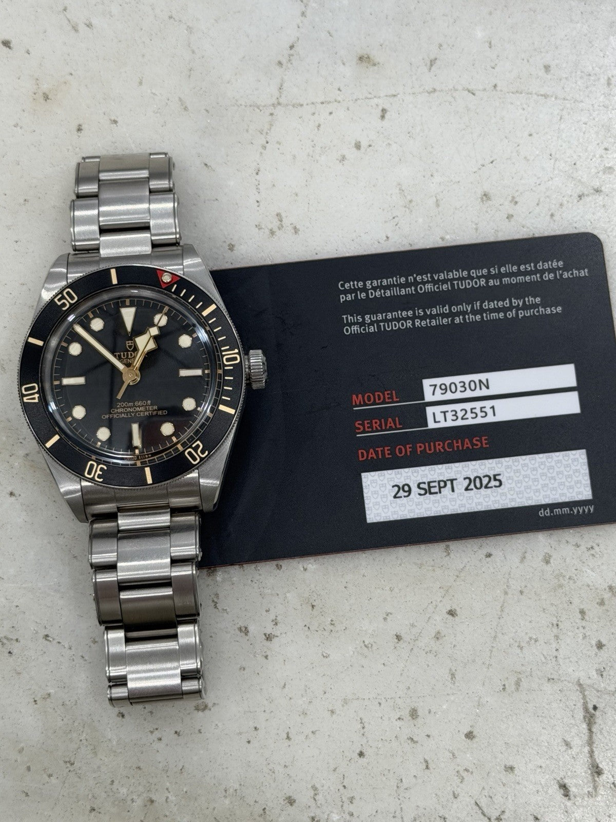 2025 Tudor Black Bay 58 Men's Watch 79030N 39mm Automatic Watch - Box and Papers